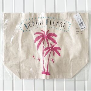 New York & Company - Canvas “Beach Please” Tote Bag